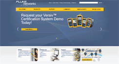 Desktop Screenshot of networking.flukenetworks.com